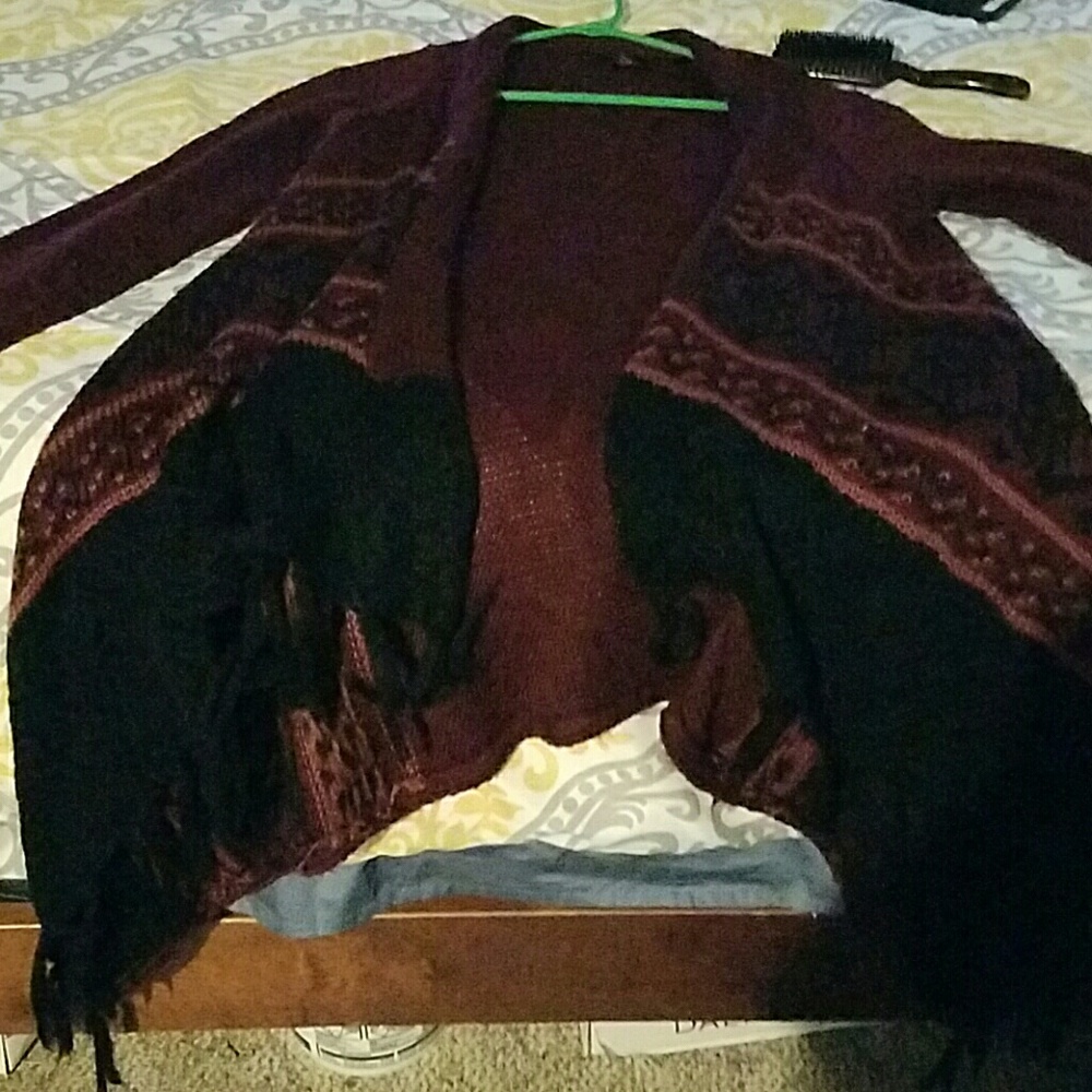 Fringed sweater